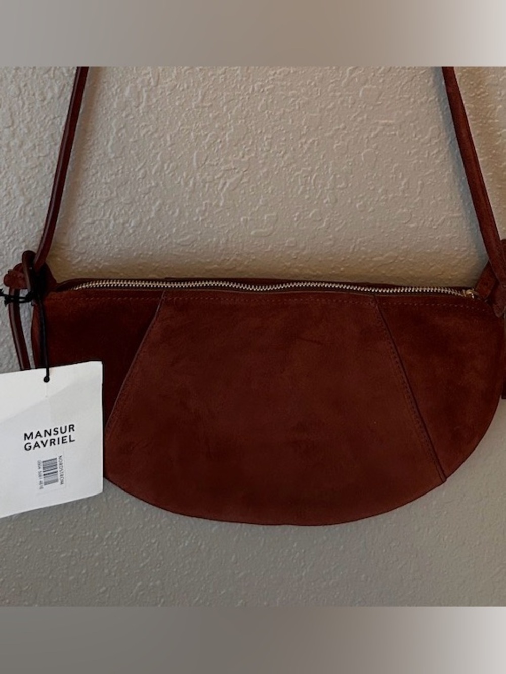 Mansur Gavriel Mini Fortuna Suede Shoulder/Crossbody Bag - Picture 5 of 15